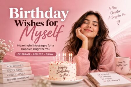 Birthday Wishes for Myself Birthday wishes for myself with a woman celebrating her birthday