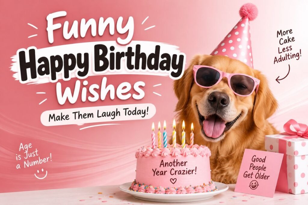 Funny happy birthday wishes for friends and family