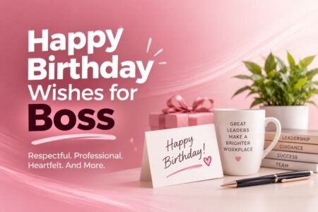 Happy Birthday Wishes for Boss with a professional birthday message