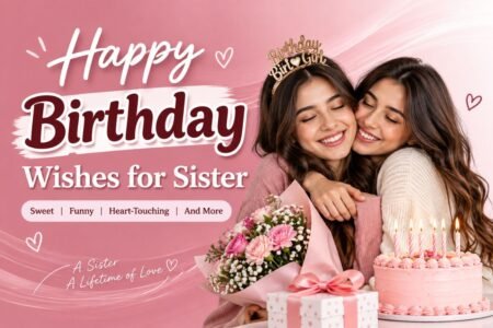 Happy birthday wishes for sister with two sisters celebrating together