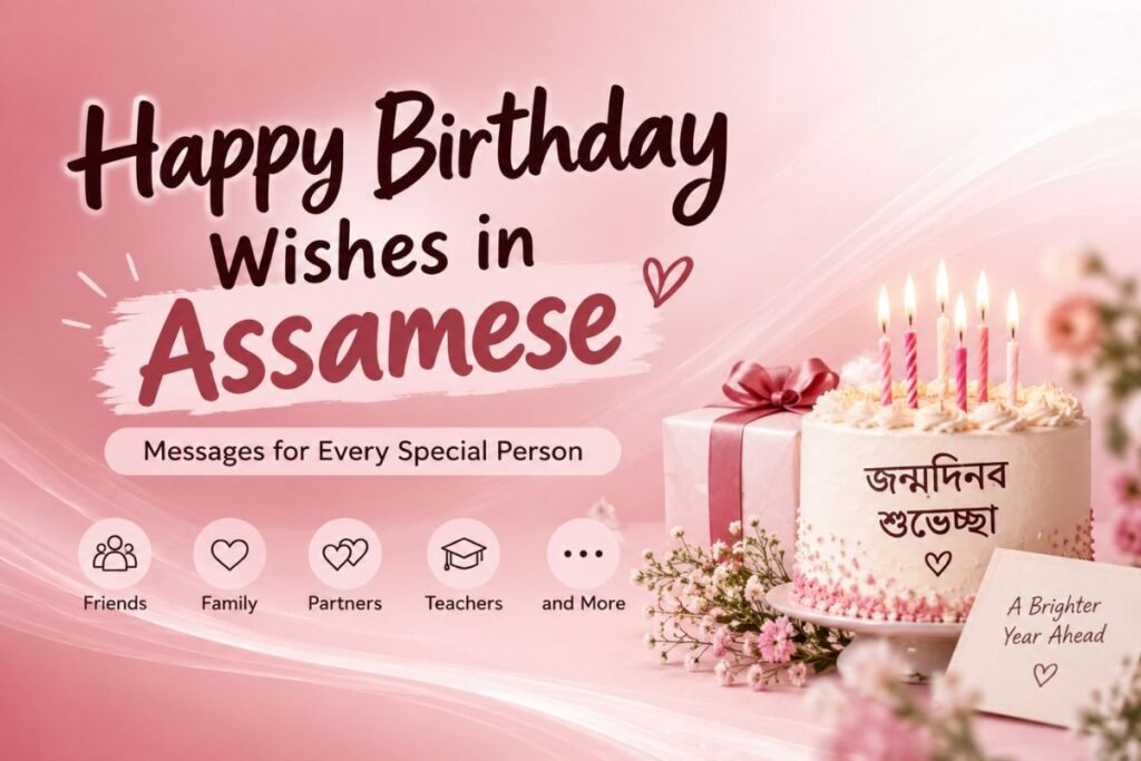 Happy Birthday Wishes in Assamese for friends and family